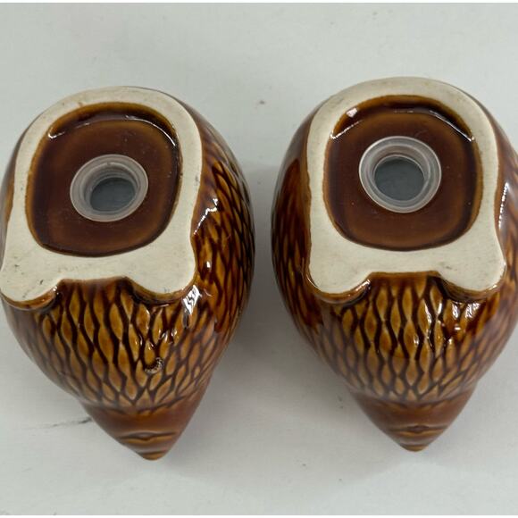 Hedgehog Salt & Pepper Shaker Set Ceramic Boho Hippie Retro Adorable - Picture 4 of 8